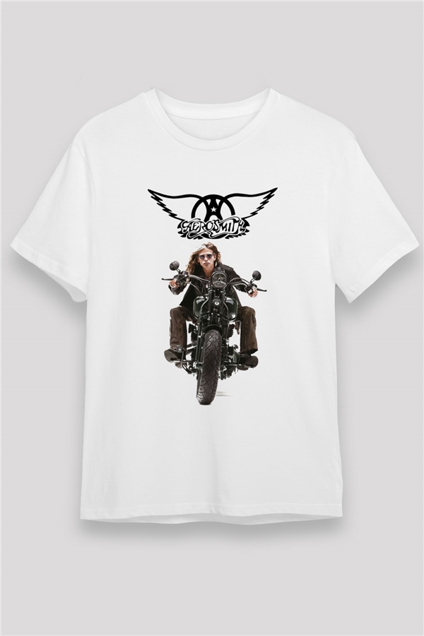 Aerosmith White Unisex  T-Shirt - Tees - Shirts