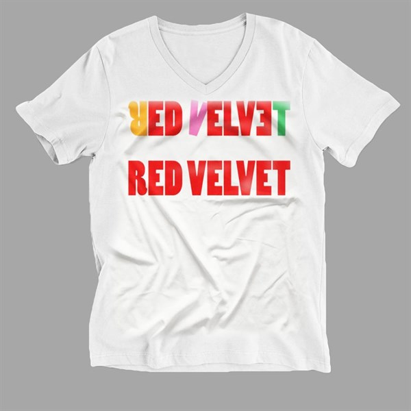 Red Velvet V-Neck T-Shirt DCKPO222