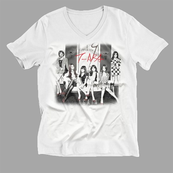T-ara V-Neck T-Shirt DCKPO267