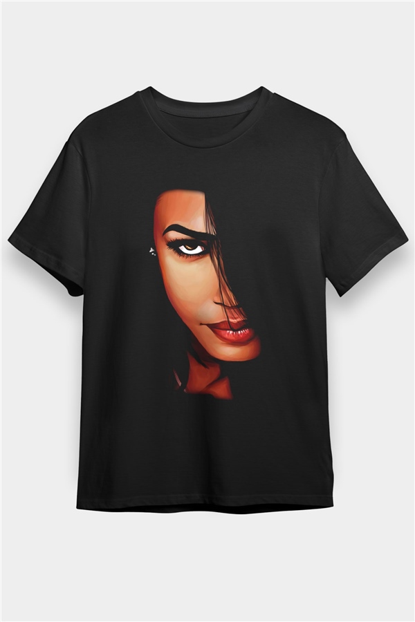 Aaliyah Black Unisex  T-Shirt - Tees - Shirts