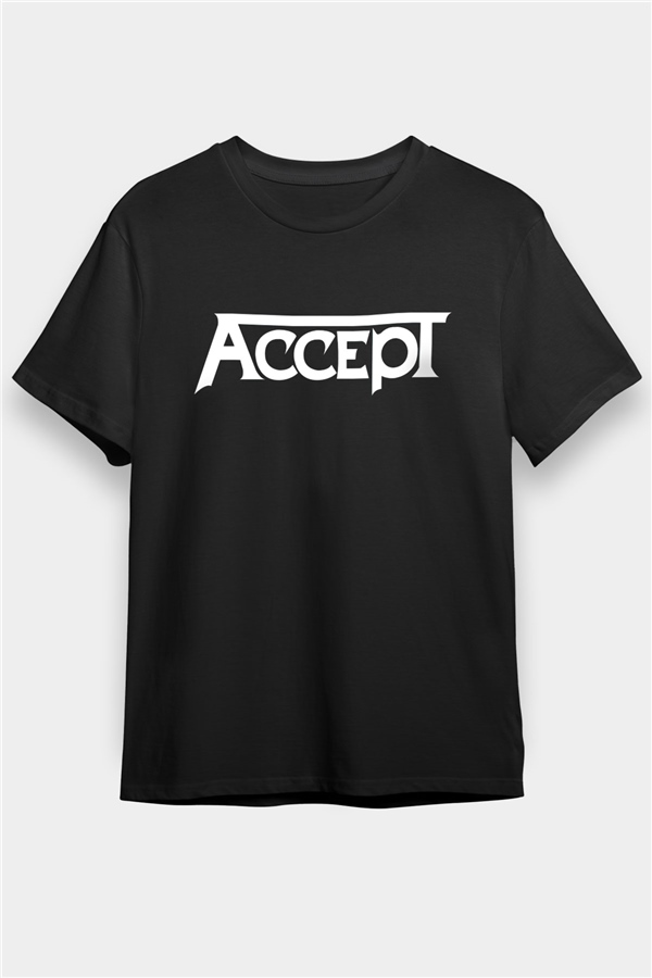Accept Black Unisex  T-Shirt - Tees - Shirts