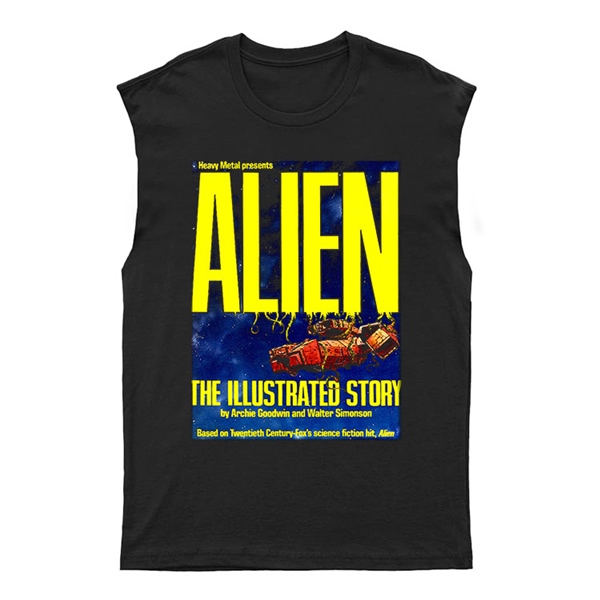 Alien Unisex Kesik Kol Tişört Kolsuz T-Shirt KT931