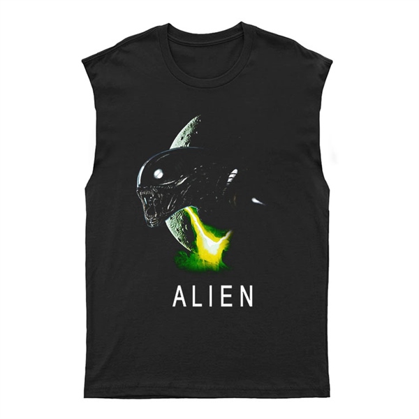Alien Unisex Kesik Kol Tişört Kolsuz T-Shirt KT920