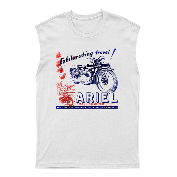 Ariel Unisex Kesik Kol Tişört Kolsuz T-Shirt KT3176