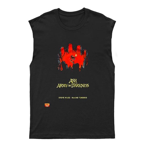 Army of Darkness Siyah Kesik Kol Tişört Unisex Kolsuz T-Shirt