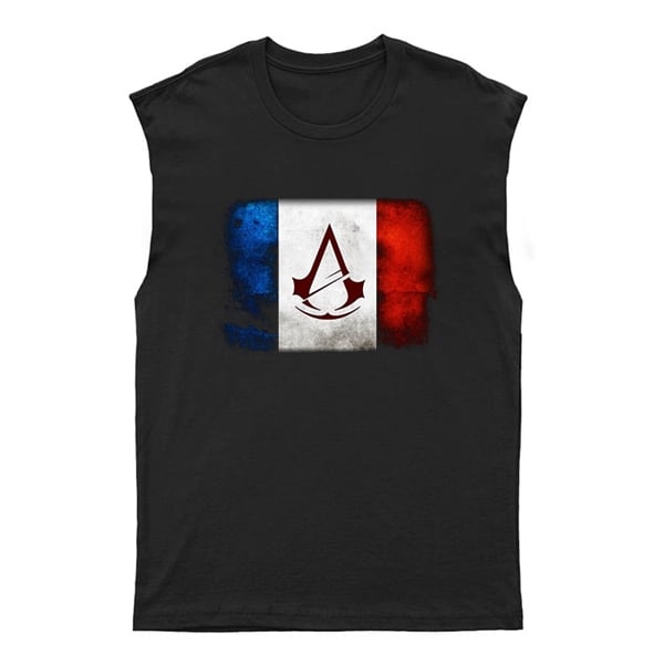 Assassin's Creed Unisex Kesik Kol Tişört Kolsuz T-Shirt KT7512