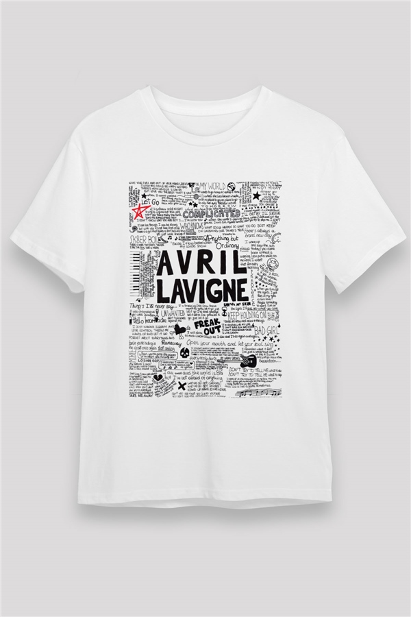 Avril Lavigne White Unisex  T-Shirt - Tees - Shirts