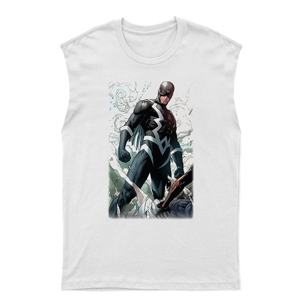 Black Bolt Unisex Kesik Kol Tişört Kolsuz T-Shirt KT6655