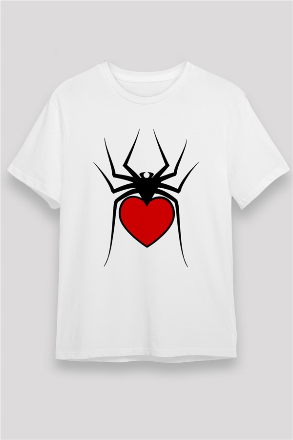 Black Widow Beyaz Unisex Tişört T-Shirt