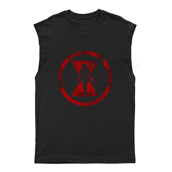 Black Widow Unisex Kesik Kol Tişört Kolsuz T-Shirt KT6683