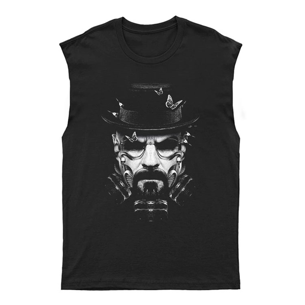 Breaking Bad - Heisenberg Unisex Kesik Kol Tişört Kolsuz T-Shirt KT7988