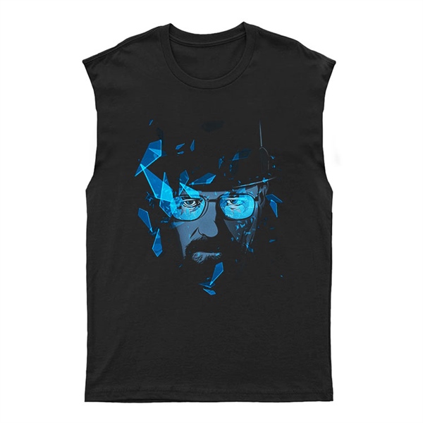 Breaking Bad - Heisenberg Unisex Kesik Kol Tişört Kolsuz T-Shirt KT8002
