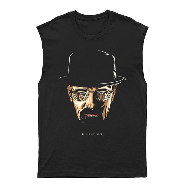 Breaking Bad - Heisenberg Unisex Kesik Kol Tişört Kolsuz T-Shirt KT7985