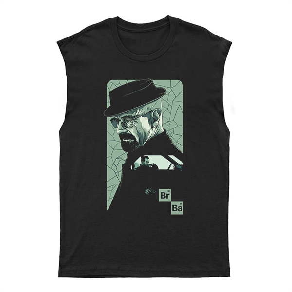 Breaking Bad - Heisenberg Unisex Kesik Kol Tişört Kolsuz T-Shirt KT7990