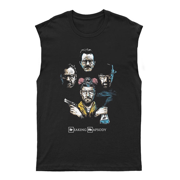 Breaking Bad - Heisenberg Unisex Kesik Kol Tişört Kolsuz T-Shirt KT7991