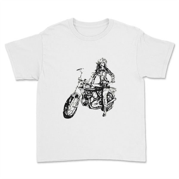 BSA Motors Beyaz Çocuk Tişörtü Unisex T-Shirt