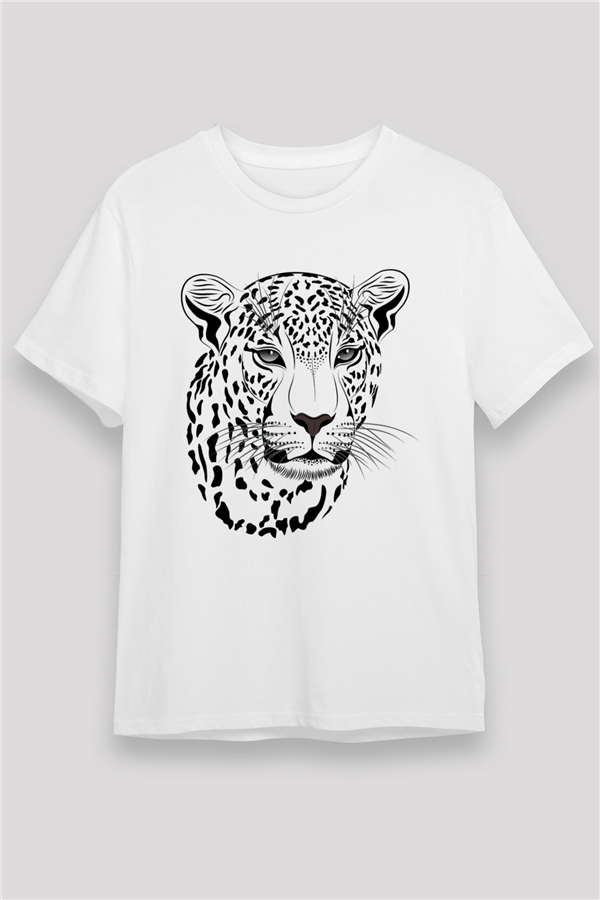 Çita Beyaz Unisex Tişört T-Shirt - TişörtFabrikası