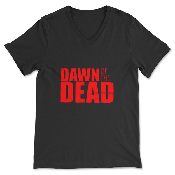 Dawn of the Dead Siyah V Yaka Tişört Unisex T-Shirt