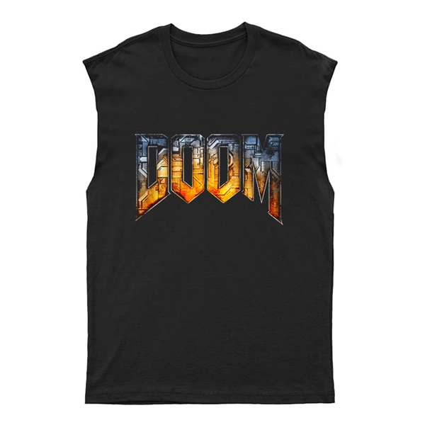 Doom Unisex Kesik Kol Tişört Kolsuz T-Shirt KT7626