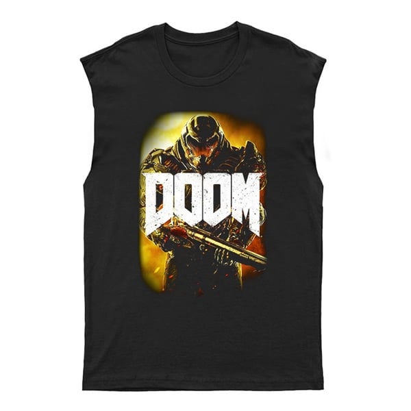 Doom Unisex Kesik Kol Tişört Kolsuz T-Shirt KT7630
