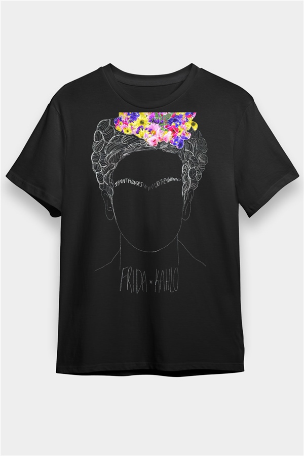 Frida Kahlo Black Unisex  T-Shirt - Tees - Shirts