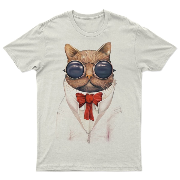 Kedi Baskılı Tasarım Tişört TSRT439