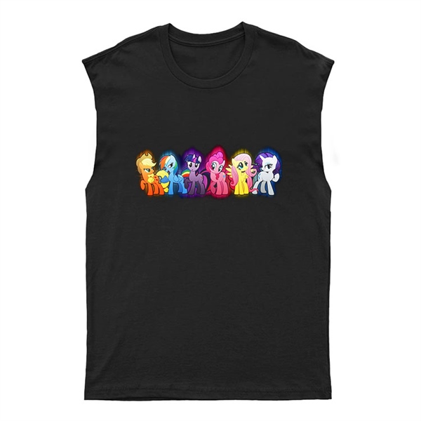 My Little Pony Unisex Kesik Kol Tişört Kolsuz T-Shirt KT511