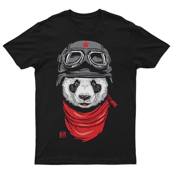 Panda Baskılı Tasarım Tişört TSRT389