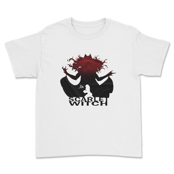 Scarlet Witch Beyaz Çocuk Tişörtü Unisex T-Shirt