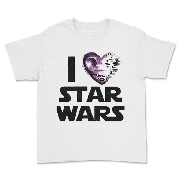 Star Wars Beyaz Çocuk Tişörtü Unisex T-Shirt