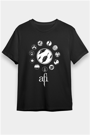  Afi Siyah Unisex Tişört T-Shirt - TişörtFabrikası