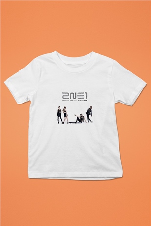 2NE1 Baskılı Unisex Beyaz Çocuk Tişört
