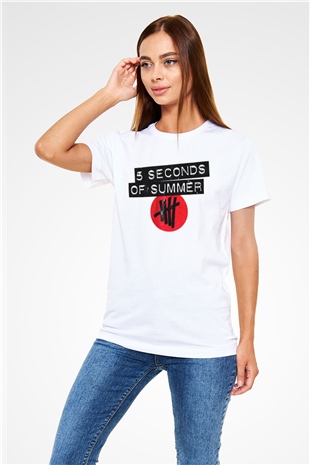 5 Seconds Of Summer White Unisex  T-Shirt - Tees - Shirts
