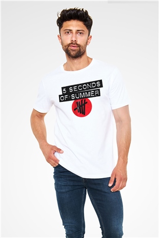 5 Seconds Of Summer White Unisex  T-Shirt - Tees - Shirts