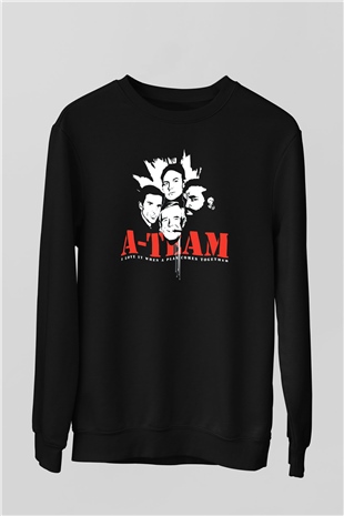 A-Team Siyah Unisex Sweatshirt
