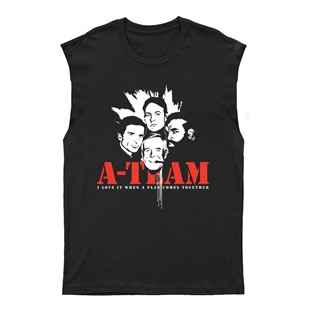 A-Team Unisex Kesik Kol Tişört Kolsuz T-Shirt KT7953