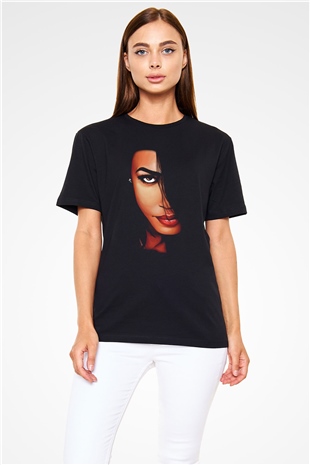 Aaliyah Siyah Unisex Tişört T-Shirt - TişörtFabrikası