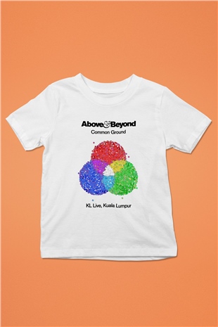 Above and Beyond Baskılı Beyaz Unisex Çocuk Tişört