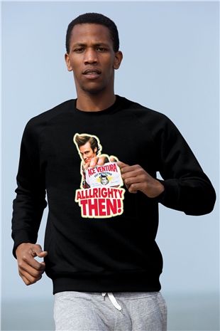 Ace Ventura Siyah Unisex Sweatshirt