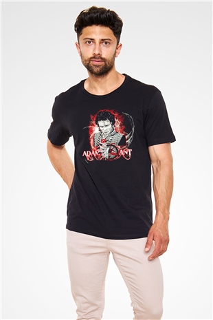 Adam Ant Siyah Unisex Tişört T-Shirt - TişörtFabrikası