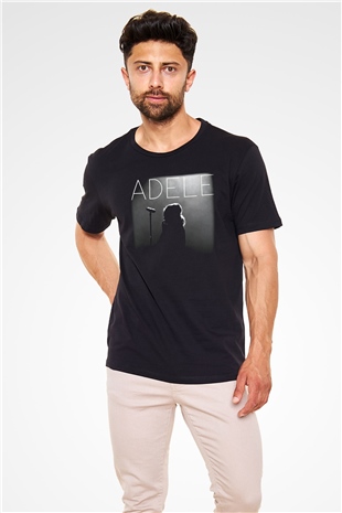 Adele Siyah Unisex Tişört T-Shirt - TişörtFabrikası