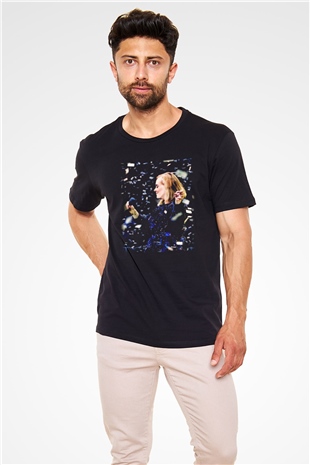Adele Siyah Unisex Tişört T-Shirt - TişörtFabrikası