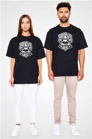 Adrenaline Mob Siyah Unisex Tişört T-Shirt - TişörtFabrikası