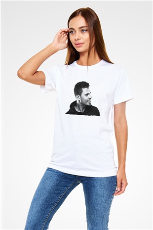 Afrojack Beyaz Unisex Tişört T-Shirt - TişörtFabrikası