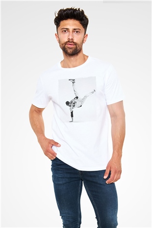 Afrojack Beyaz Unisex Tişört T-Shirt - TişörtFabrikası