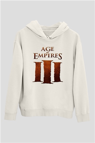Age Of Empires Beyaz Unisex Hoodie