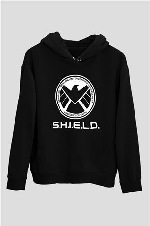 Agents of S.H.I.E.L.D. Siyah Unisex Hoodie