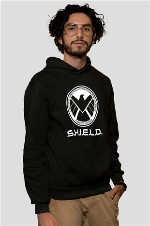 Agents of S.H.I.E.L.D. Siyah Unisex Hoodie