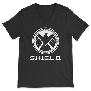 Agents of S.H.I.E.L.D. Unisex V Yaka Tişört V Yaka T-Shirt VT7935