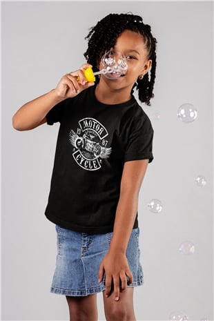 Agrati Baskılı Siyah Unisex Çocuk Tişört